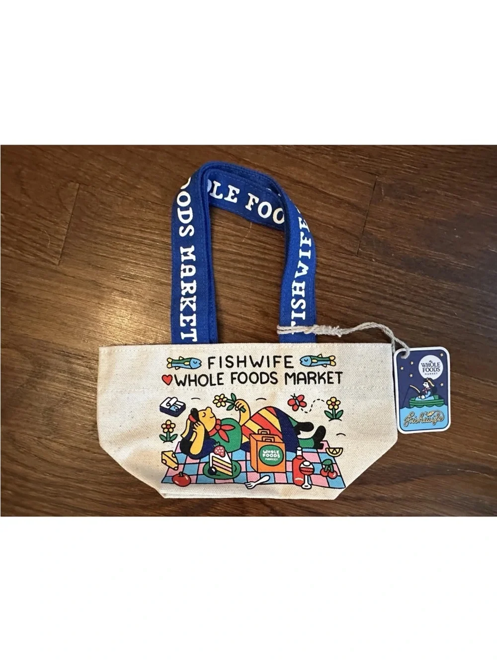 Fishwife x Whole Foods Market Complete 3-Piece Tote Set Large Medium Micro NWT
